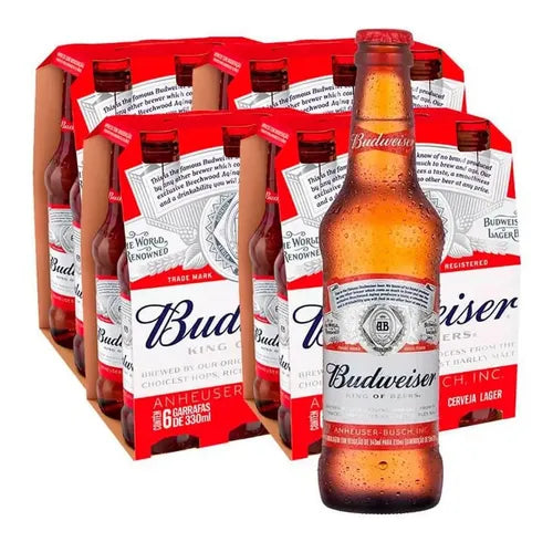 Budweiser 330ml cx c/ 6 un