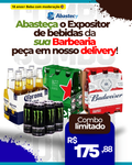 Combo/ 1 cx de Heineken Lager LN spritz 330ml 6 un/ 1 cx de Corona Extra LN 330ml 6 un/ 1 cx de Budweiser LN 330ml 6 un/ 1 Caixa Energético Monster 473ml