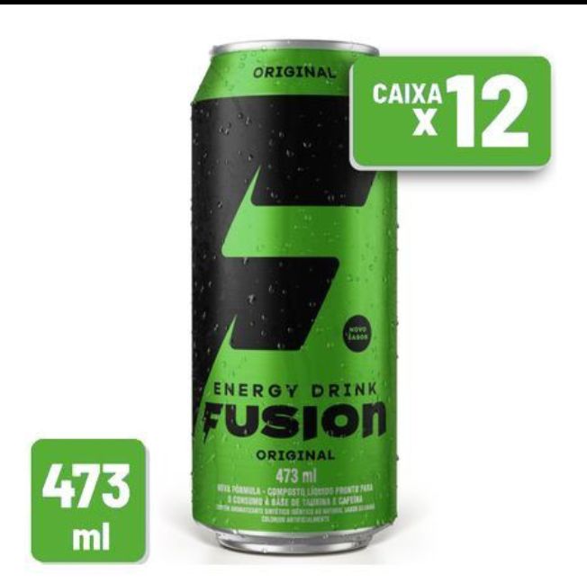 Energético Fuzion Lata 473ml Cx C/ 12 Un