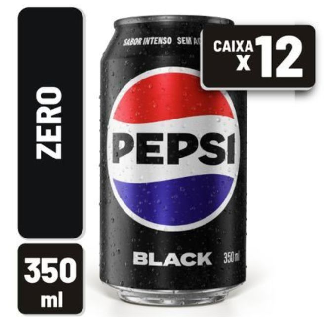 Refrigerante Pepisi Black Lata 350ml Caixa C/ 12 Un