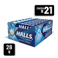 Bala Halls Mentol Envelope 28g Caixa C/ 21 un