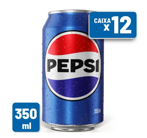 Refrigerante Pepsi Cola Lata 350ml Cx/ C/ 12 un