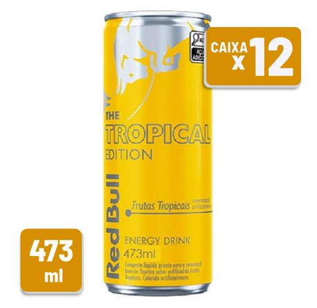 Energético RedBull Tropical Lata 250ml Cx C/ 12 un