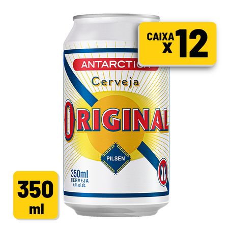 Cerveja Antártica Original Lata 350ml Cx/ C/ 12 un